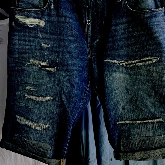 Gorgeous Gstart Denim shorts Destroyed - Picture 2 of 8